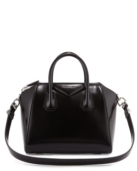 givenchy antigona mini leather satchel bag black|small antigona soft leather satchel.